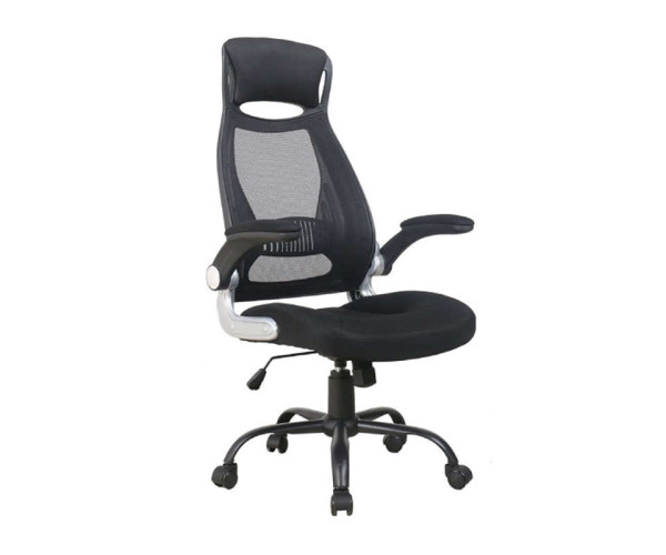 A7100 ΜΑΥΡO MESH ΠΟΛΥΘΡΟΝΑ ΓΡΑΦΕΙΟΥ 65X62X49-116/57-124εκ.